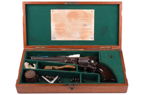 Lot 328 - A cased London-made Colt 1851 Navy pattern...
