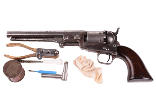 Lot 328 - A cased London-made Colt 1851 Navy pattern...