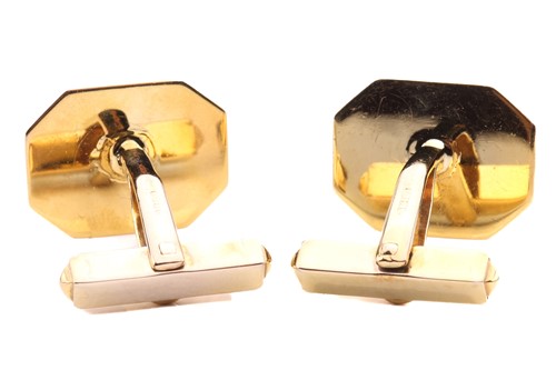 Lot 36 - A pair of 9ct yellow gold Mappin and Webb...
