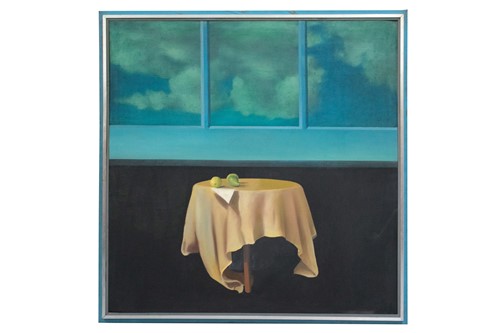 Lot 89 - David Evans (20th century), 'No.9 The Table',...