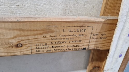 Lot 84 - Antony Donaldson (b.1939), Lindsay Fairing...
