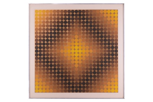 Lot 85 - Victor Vasarely (1906 - 1997), Gold, signed...