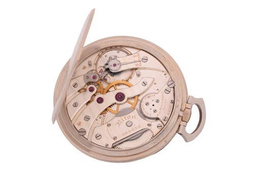 Lot 487 - A fine Montres Niton Genève open-face Jump...