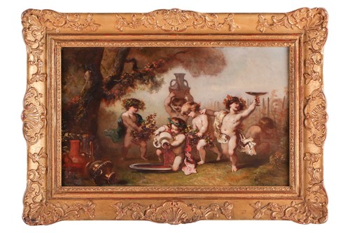 Lot 123 - Charles Voillemot (1822-1893) French, putti...