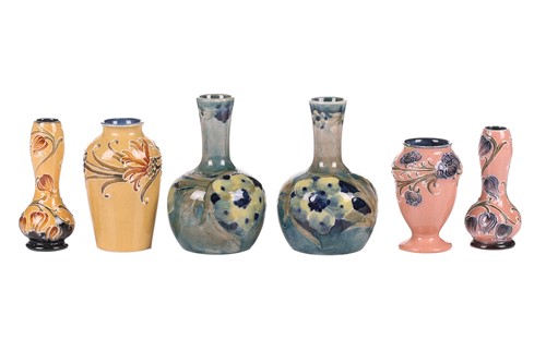 Lot 284 - A pair of William Moorcroft 'late florian ware'...