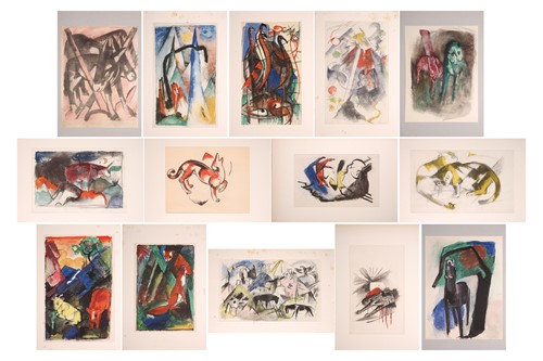 Lot 107 - Franz Marc (1880-1916) German, a folio of...
