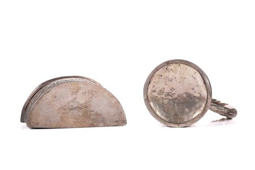 Lot 130 - A 19th-century South Burmese silver crescent...