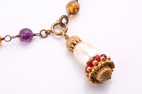 Lot 94 - Chanel - a beaded sautoir necklace, from the...