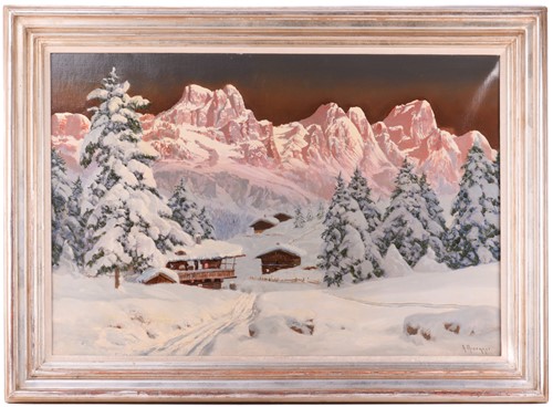 Lot 38 - Alois Arnegger (1879 - 1963) Austrian, Winter...