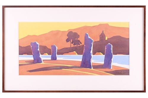 Lot 81 - M. Strider (21st-century), Standing stones by...