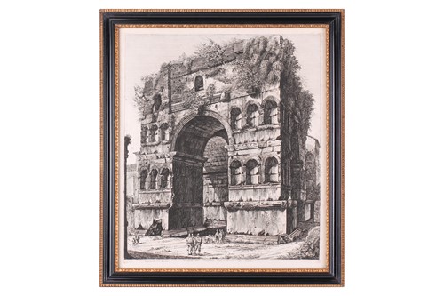 Lot 99 - Luigi Rossini (1790 - 1857), Veduta del...