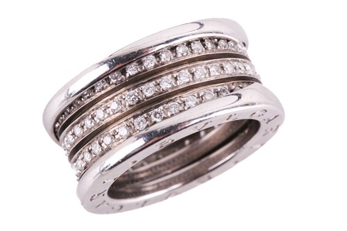 Lot 142 - Bulgari - a B.zero1 ring set with diamonds,...