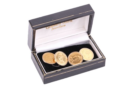 Lot 135 - A pair of Queen Victoria half sovereign...