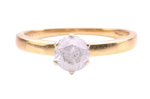 Lot 68 - A diamond solitaire ring, set with a round...