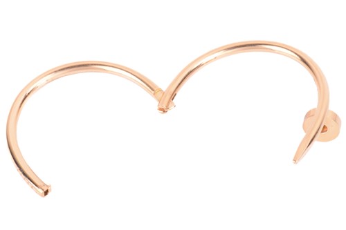 Lot 292 - Cartier - a 'Juste un Clou' hinged bracelet in...