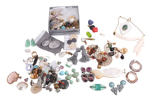 Lot 235 - A collection of costume jewellery including...