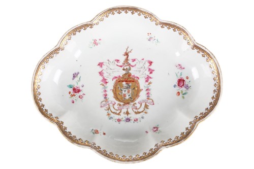 Lot 113 - A Chinese Famille Rose porcelain, Armorial...