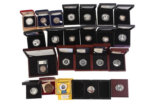 Lot 328 - A collection of silver, silver proof and other...