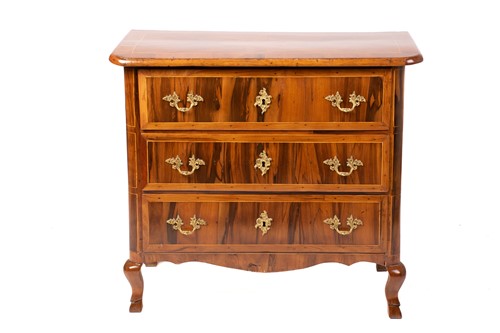 Lot 170 - A Maltese walnut and olive wood chest of small...