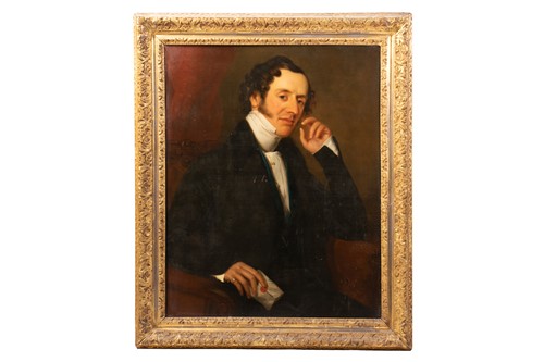 Lot 35 - 19th-Century British School, Half-length...