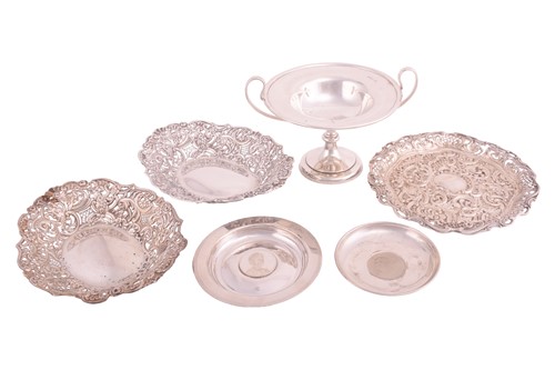 Lot 436 - A small collection of silver items comprising...