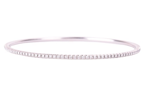 Lot 143 - Tiffany & Co. - a diamond-set 'Metro' close...