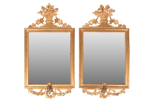 Lot 144 - A pair of George IV carved wood and gilt gesso...