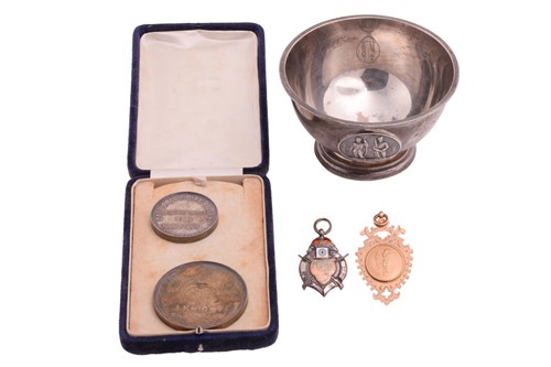 Lot 435 - A Bisley shooting club bowl inscribed...