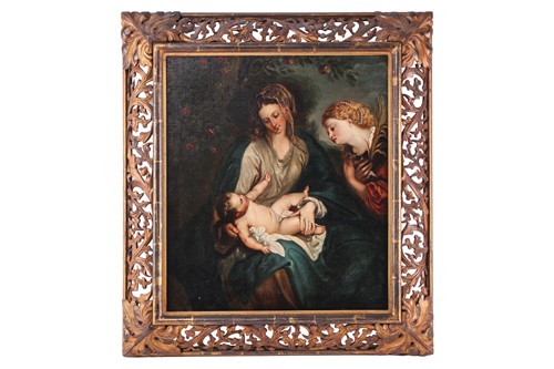 Lot 1 - After Anthony van Dyck (1599 -1641), Virgin...