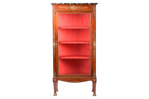 Lot 139 - A French Empire-style mahogany single-door,...
