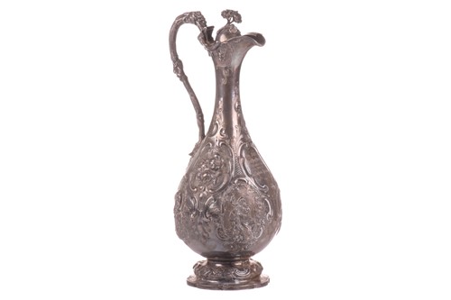 Lot 408 - A large Victorian embossed silver baluster...