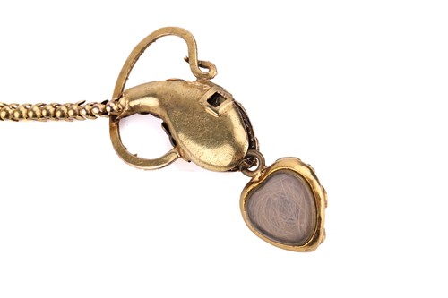 Lot 50 - A Victorian gem-set serpent necklace, circa...