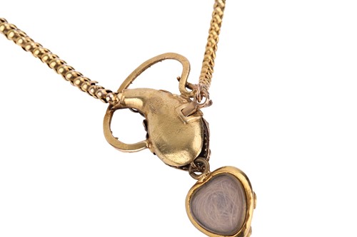 Lot 50 - A Victorian gem-set serpent necklace, circa...
