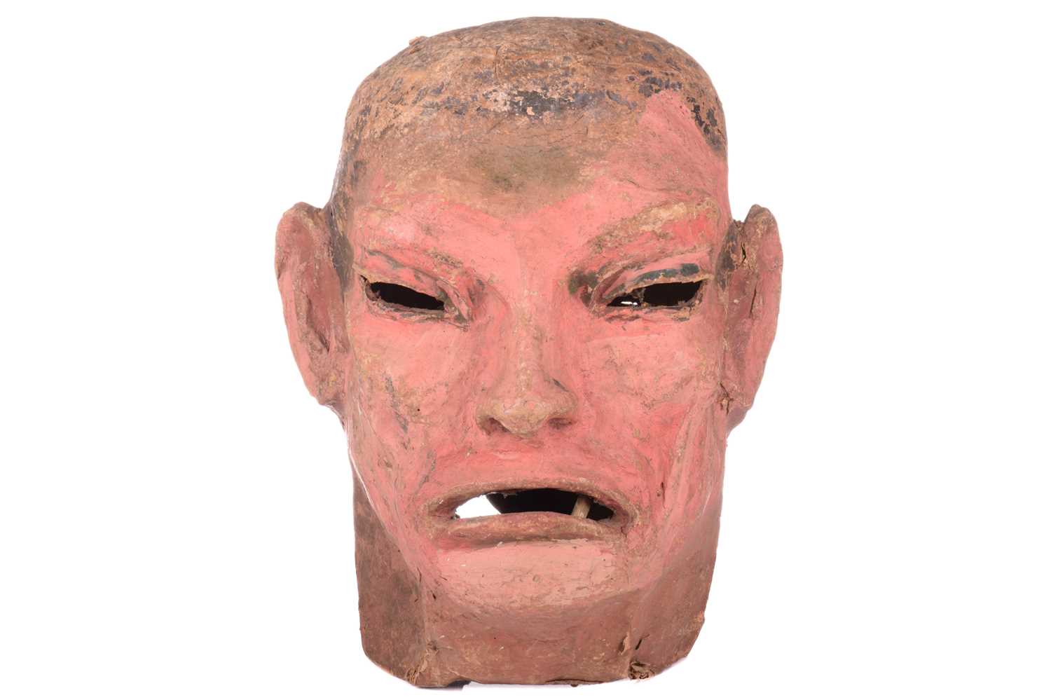 Lot 325 - An original over-sized papier mache mask/head,...