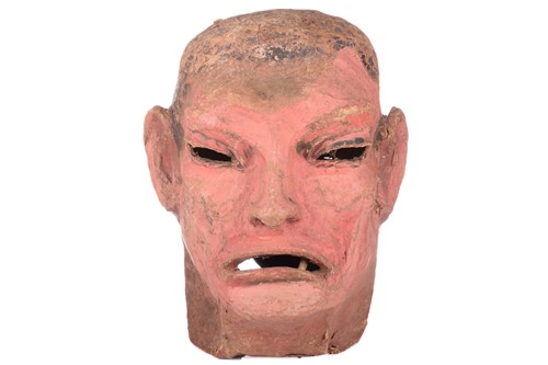Lot 325 - An original over-sized papier mache mask/head,...