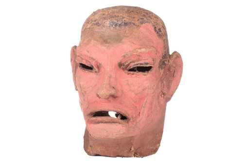 Lot 325 - An original over-sized papier mache mask/head,...
