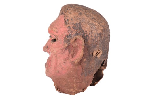 Lot 325 - An original over-sized papier mache mask/head,...