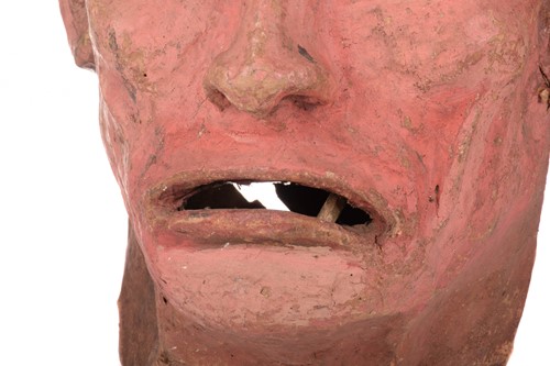 Lot 325 - An original over-sized papier mache mask/head,...