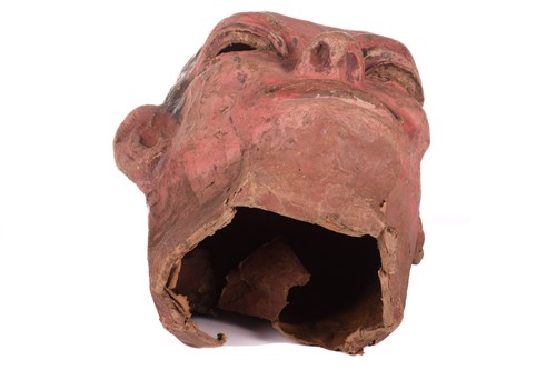 Lot 325 - An original over-sized papier mache mask/head,...