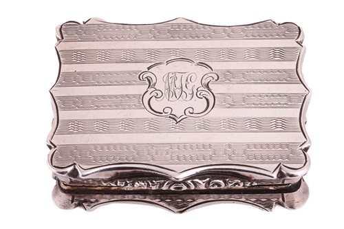 Lot 223 - A Victorian silver vinaigrette by Nathaniel...