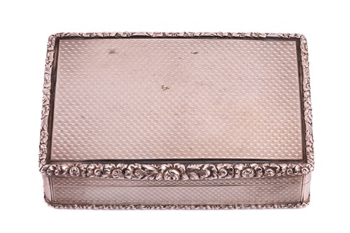 Lot 222 - A Victorian silver table snuff box, by Thomas...