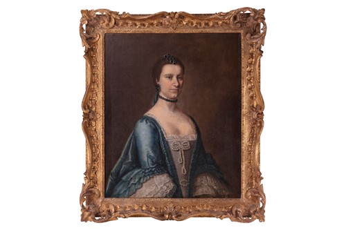 Lot 2 - British School (18th century), Portrait of a...