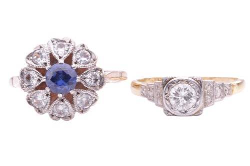 Lot 8 - A diamond solitaire ring, the round brilliant...