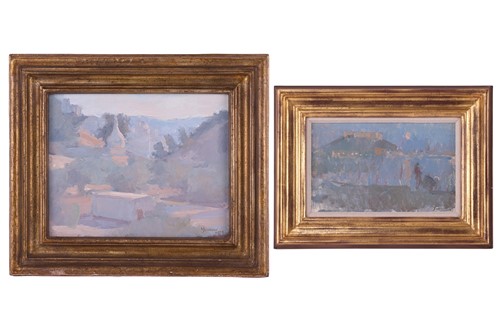 Lot 32 - Martin Yeoman (b. 1953), A moonlight view in...