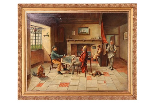 Lot 30 - Brian Coole (1939 - 2022), Interior Inn scene,...