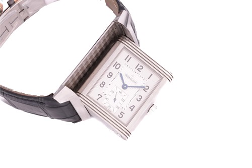 Lot 165 - A Jaeger LeCoultre Grand Reverso Stainless...