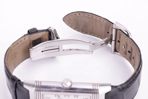 Lot 165 - A Jaeger LeCoultre Grand Reverso Stainless...