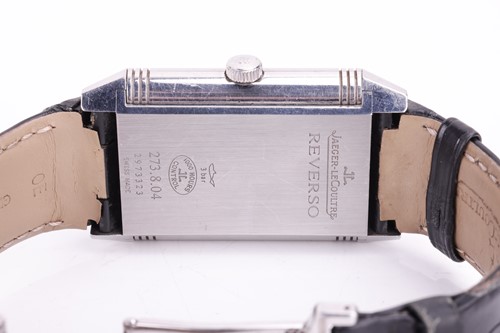 Lot 165 - A Jaeger LeCoultre Grand Reverso Stainless...