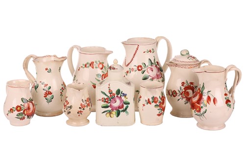 Lot 131 - Nine pieces of late eighteenth-century/early...