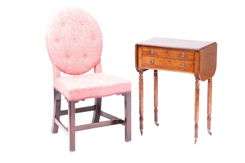 Lot 140 - A George III mahogany Heppewhite style...